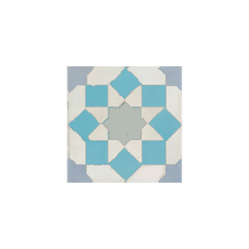 Mosaic House Moroccan tile Tarceeh Insert 1-13-30 White Light Turquoise Celadon Green  zellige, mosaic, zellij, field, pattern, glaze 